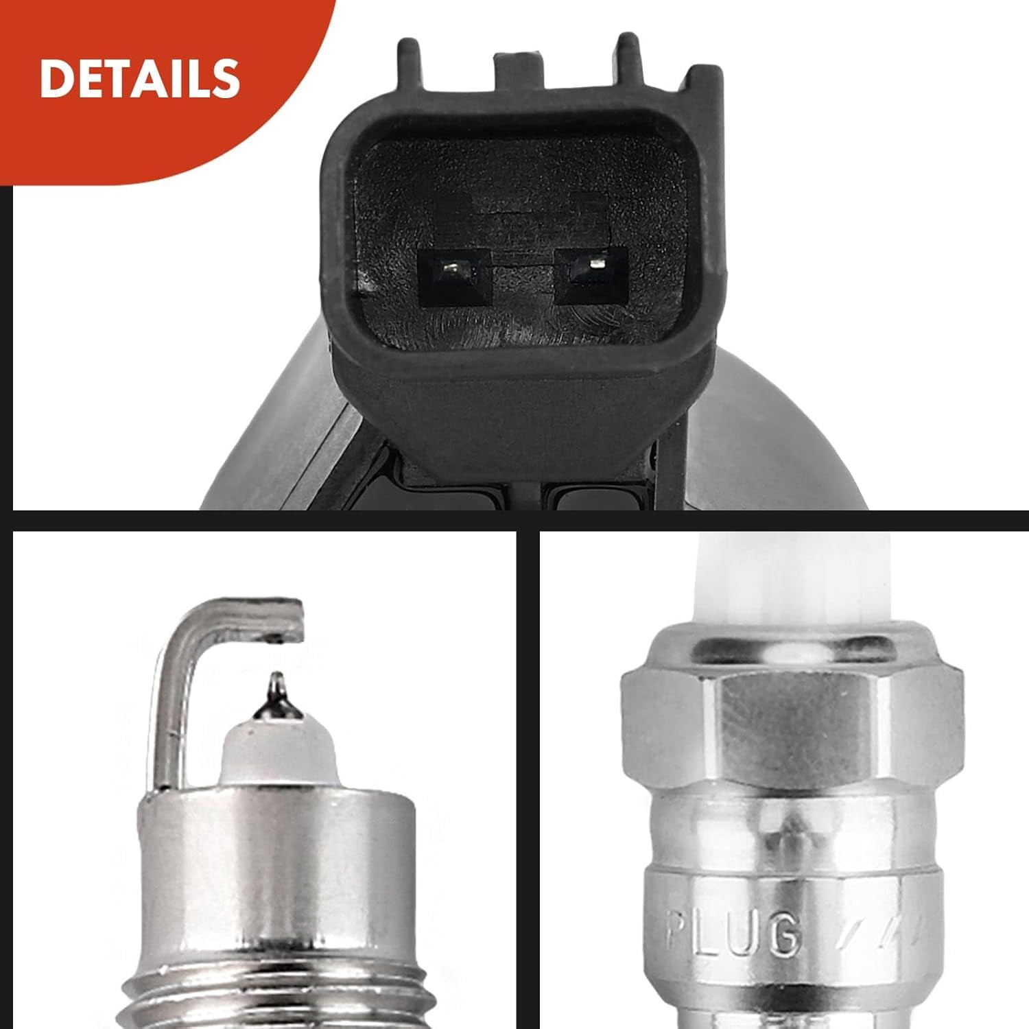 A-Premium Ignition Coils and Spark Plugs Kits Compatible with Ford F-150, F-250/F350 Super Duty, Explorer, Mustang, Expedition & Lincoln Navigator & Mercury Mountaineer, 4.6L 5.4L 8-PC Set