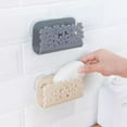 thumbnail image 3 of Clearance! Tswift Rack Kitchen Sink Sponge Holder Suction Sponge Holder Plastic Sink Caddy with Suction Cups Bathroom Accessories for Kitchen Sink and Bathroom Sink (Grey), 3 of 14