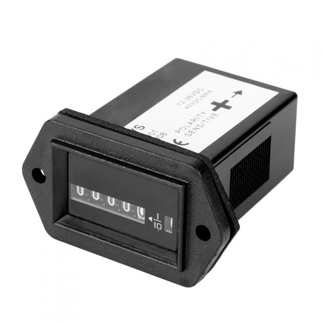Engine Hour Meter Gauge,DC12-36V Engine Hour Meter Hour Meter For Truck D V Engine Hour Meter Built for the Future