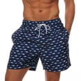 thumbnail image 1 of Pantalones cortos de tablero con estampado de flamenco para hombre, bañador de moda, pantalones deportivos, bañador para niño Fivean unisex, 1 of 2