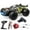 Black and green, variant on DEERC 1:14 Fast Brushless RC Car for Adults, Max 46+ mph Off-Road Truck, 2 * 3S Lipo 4WD Waterproof, 7 Lighting Modes High Speed Remote Control, All Terrain Truggy for Snow, Sand & Mud