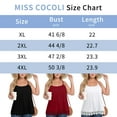 thumbnail image 6 of MISS COCOLI Women Camisole with Built in Bra Plus Size Casual Loose Tank Tops Sleeveless Shirts Lace Tops (S-4XL), 6 of 7