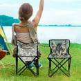 thumbnail image 5 of WOBOGO Cute Three Flowered Cat Camping Chair Convenient Four Corner Backrest Folding Stool Can Hold Up to 220lbs, 5 of 8