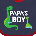 thumbnail image 4 of Inktastic Papa's Boy Grandson Boys Baby Bib, 4 of 4