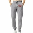thumbnail image 5 of KeShDi Mens Baggy Sweatpants Mens Sweat Pants Clearance Men's Sports Pants Tapered Running Exercise Pants Drawstring Running Pants Printed Pants Gray 3X, 5 of 7