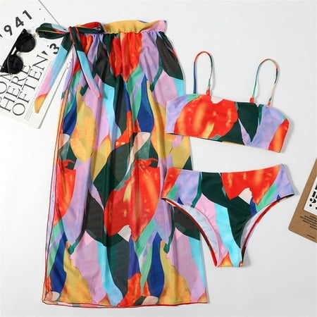 Act Now Unleash Your inner Mermaid with This Enchanting and Dreamy Swimwear! HIMIWAY Summer Swimsuit Female One-Piece Bikini Magnetic Concise Swimsuit Orange XL