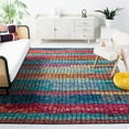 thumbnail image 2 of SAFAVIEH Aspen Leontyne Geometric Wool Area Rug, Navy/Red, 7' x 7' Square, 2 of 7