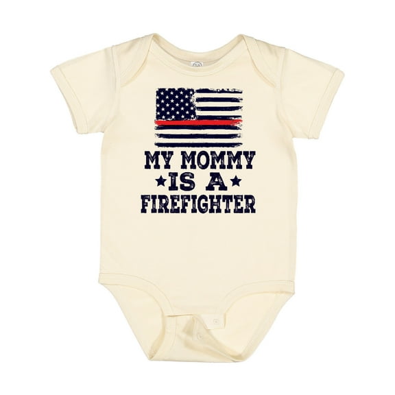 Inktastic Mommy is a Firefighter Boys or Girls Baby Bodysuit