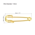 thumbnail image 2 of Unique Bargains Gold Tone Large Metal Safety Pins Sewing Fastener (15 Pack), 2 of 5