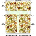 thumbnail image 5 of Fall Thanksgiving Kitchen Curtains Valances and Tiers 3 Piece Set,Maple Leaves Leaf Farmhouse Cute Rod Pocket Kitchen Cafe Curtain Over Sink Window for Autumn Decor 36 Inch, 5 of 6