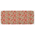 thumbnail image 1 of Poppy Flower Kitchen Mat, Abstract Floral Arrangement Doodle Style Petals and Leaves Classic Retro, Plush Decorative Kitchen Mat with Non Slip Backing, 47" X 19", Green Red Beige, by Ambesonne, 1 of 1