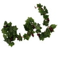 thumbnail image 3 of Green Fake Grape Vine Silk Grape Rattan with Red Grape Hanging decor for art, 3 of 8