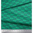 thumbnail image 3 of Soimoi Georgette Viscose Fabric Cross Sign & Triangle Geometric Decor Fabric Printed Yard 42 Inch Wide, 3 of 3
