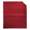 thumbnail image 6 of Levtex Home - Birch Hill Caserta Red - Throw - Red - Crushed Velvet - Arabesque Medallion - Quilted Throw (50x60in.) - Polyester, 6 of 6