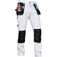 thumbnail image 5 of Men’s Cargo Work Pants – Heavy Duty Safety Trousers with Reinforced Knees and Utility Tool Pockets White, 5 of 5