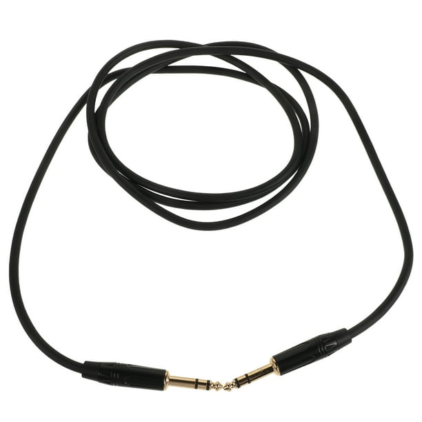 Cable de guitarra eléctrica, cable de amplificador de guitarra, cable de equipo de audio, cable de audio macho a macho, conector de 6,35 mm, cable de amplificador de guitarra