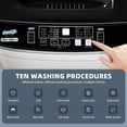 thumbnail image 4 of Portable Washing Machine 2.0 Cu.Ft. Full-Automatic Compact Washer Machine for Apartment, 10 Wash Program Small Portable Washer for Dorm, Apartment, RV, Home, Silver, 4 of 7