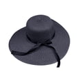 thumbnail image 2 of Walbest Sun Hat for Women UPF 50+ UV Sun Womens Wide Brim Beach Hat Summer Gardening Travel Floppy Foldable Straw Ribbon Bow Hat, 2 of 7