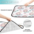 thumbnail image 3 of Washable Pet Pee Pads with Super Absorbent Reusable Training Pads for Dogs & Cats Pastel Colors Mermaid, 3 of 6