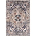 thumbnail image 2 of nuLOOM Saffron Traditional Medallion Area Rug, 9' x 12', Navy, 2 of 9