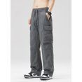 thumbnail image 4 of 2024 New Spring Summer Cargo Pants Men Streetwear Multi-Pockets Quick Dry Nylon Casual Pants Loose Straight Trousers Male, 4 of 6