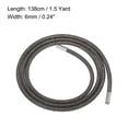 thumbnail image 2 of Unique Bargains 1.5 Yard 6 mm Rhinestone Tube Rope Diamond String for Trouser Drawstring Sweaters Black Mesh White Diamond, 2 of 5