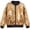 Gold, variant on Tqyyweavej Toddler Boys Girls Sequin Bomber Jacket Glitter Zip Up Long Sleeve Jacket Sparkly Versatile Outwear Coat with Pockets for Party 2-13Y