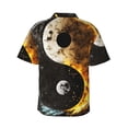 thumbnail image 3 of Daiia Yin Yang Hawaiian Shirt for Men Gentle Cotton Regular Short Sleeve Casual-3X-Large, 3 of 9