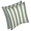 Prince Stripe Blue Throw Pillows 2-pack