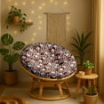 thumbnail image 2 of Replacement Papasan Cushion Cover 55 Inch - Waterproof, Tear-Resistant & Stylish - Fits Large Papasan Chair - Floral Pattern, 2 of 7