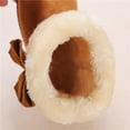 thumbnail image 4 of JUSLIO Girls Shoes Boots for Girls Soft Sole Snow Boots Bow (Toddler/Little Kid/Big Kid) Shoes 37(US:2.5) Brown, 4 of 9