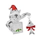thumbnail image 5 of Broche navideño con forma de gato, alfiler de solapa, ramillete, joyería de metal, insignia de regalo para ropa Plata, 5 of 9
