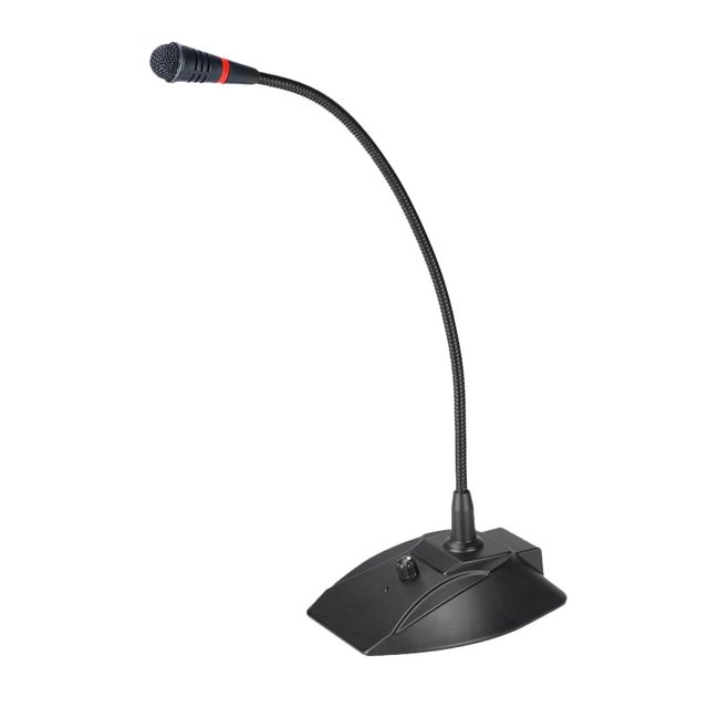 Micrófono de condensador de de escritorio plug - con cable USB, cable de 3,5 mm a XLR de 3 metros, tarjeta de sonido USB