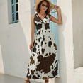 thumbnail image 5 of Cow Print Textures Sleeveless Dress Summer Women Clothes Dress for Pregnant Women Dresses, 5 of 9