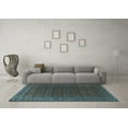 thumbnail image 3 of Ahgly Company Indoor Square Persian Light Blue Traditional Area Rugs, 7' Square, 3 of 4