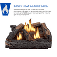 thumbnail image 4 of HearthSense Ventless Dual Fuel Gas Log Set - 24 in., 32,000 BTU, T-Stat Control - Model# VFL24T, 4 of 11