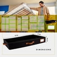 thumbnail image 2 of HOMELUX THEORY 2 contenedores de almacenamiento de perfil bajo debajo de la cama, organizador de almacenamiento fino debajo del sofá con contenedores y tapas, caja de almacenamiento debajo de la cama,, 2 of 5