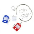thumbnail image 2 of Portable Metal Ring Key Organizer with 10 Spring Hooks & Key Tags with Ring and Label Window, 2 of 6