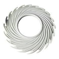 thumbnail image 1 of Round Makeup Mirror Bathroom Vanity Mirror Decorative Circle Mirror Wall Mounted White, 1 of 7