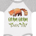 thumbnail image 4 of Inktastic Gram Gram Loves Me Cute Red Panda Boys or Girls Baby Bodysuit, 4 of 5