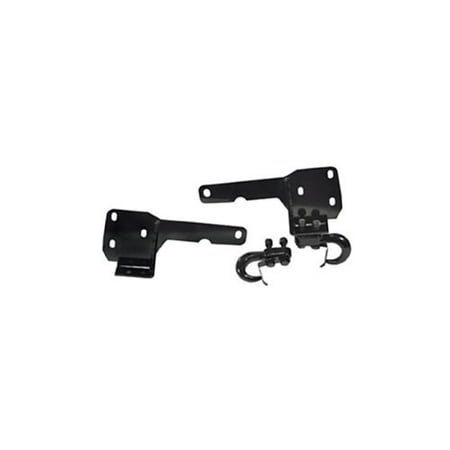 Rugged Ridge Tow Hook - Rugged Ridge 11236.05 Black Front Tow Hook - Pair