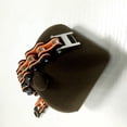 thumbnail image 3 of Pulsera de cadena de motocicleta de acero inoxidable naranja negro, 3 of 4
