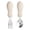 Beige, variant on 2 Pcs Utensils Forks and Spoons Silverware Set, Stainless Steel Flatware with Plastic Handle Dishwasher Safe, Pink