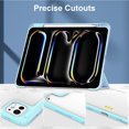 thumbnail image 2 of Allytechgroup iPad Pro 11 M4 2024 Case with Pencil Holder, Clear Back Cover Auto Sleep Wake Protective Trifold Stand Shockproof Slim Fit Case for Apple iPad Pro 11" 2024, Skyblue, 2 of 8