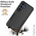 thumbnail image 7 of Galaxy S25 FE 5G Case,Sturdy Phone Case for Samsung S25 FE 5G 2025 6.7 inch,Njjex Shockproof Protection Heavy Duty Armor Hard Plastic & Rubber Rugged Bumper 2-in-1 Case Cover-Black, 7 of 7