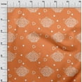 thumbnail image 3 of oneOone Cotton Cambric Orange Fabric Tea Kettle Craft Projects Decor Fabric Printed By The Yard 42 Inch Wide, 3 of 4