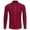 Wine, variant on Fesfesfes Corduroy Slim Tops for Men Casual Lapel Button Button Chest Pocket Solid Color Long sleeve Shirt Men's Dressy Tops Sale Clearance