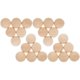 thumbnail image 3 of 24pcs Unfinished Wood Beads DIY Crafts Supplies Half Wooden Beads For Crafts, 3 of 3