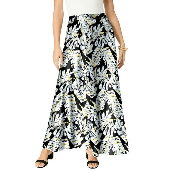 Roaman's Women's Plus Size Ultrasmooth Fabric Maxi Skirt