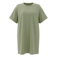 thumbnail image 3 of MINTREUS Women's Nightgown Short Sleeve Nightshirt V Neck Sleep Shirt Loose Loungewear Casual Sleepwear, 3 of 10